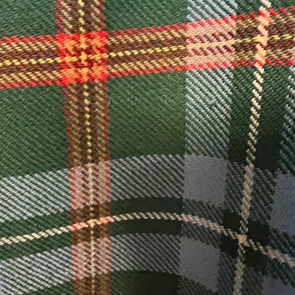 Irish Tartan Midi Maxi Skirt Wrap Style Plaid Ireland Colours Vintage - Picture 5 of 6